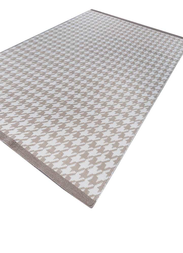 alhambra beige and brown wool flat weaves Rug - FoldShot alhambra beige and brown wool flat weaves Rug - FoldShot