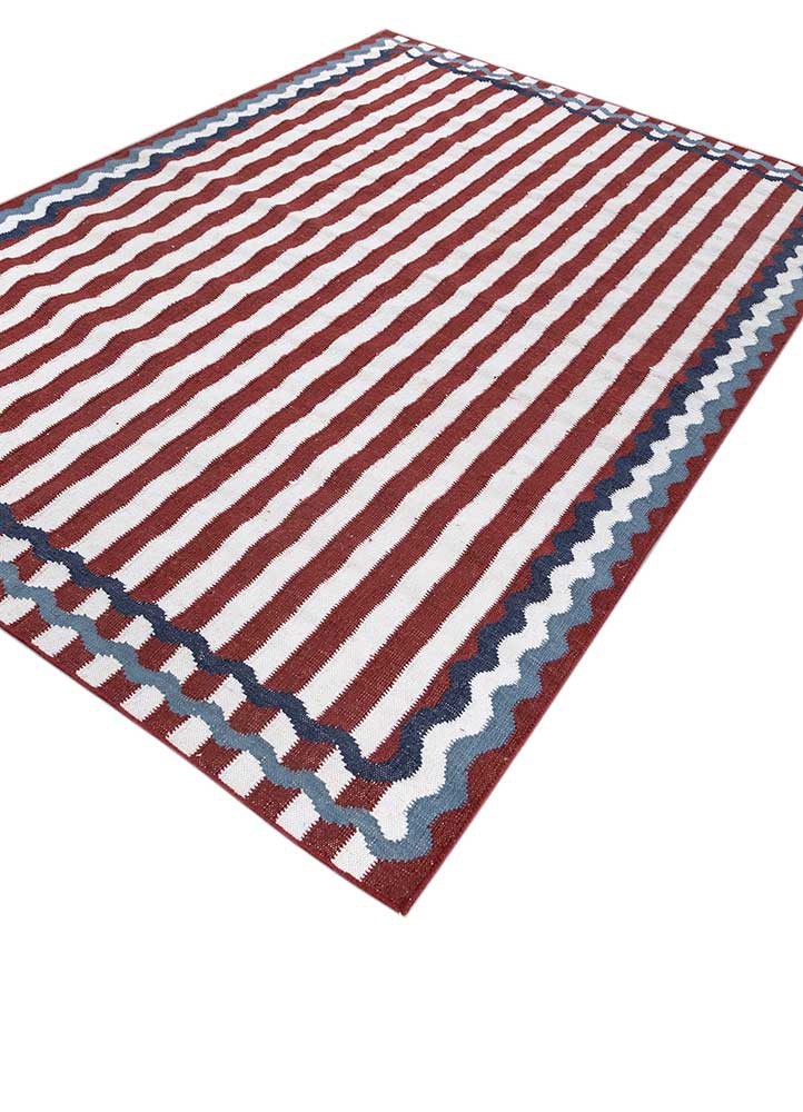 alhambra ivory wool flat weaves Rug - FoldShot