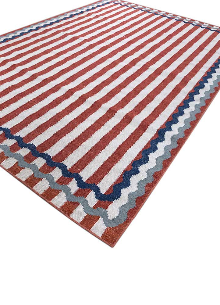 alhambra ivory wool flat weaves Rug - FoldShot