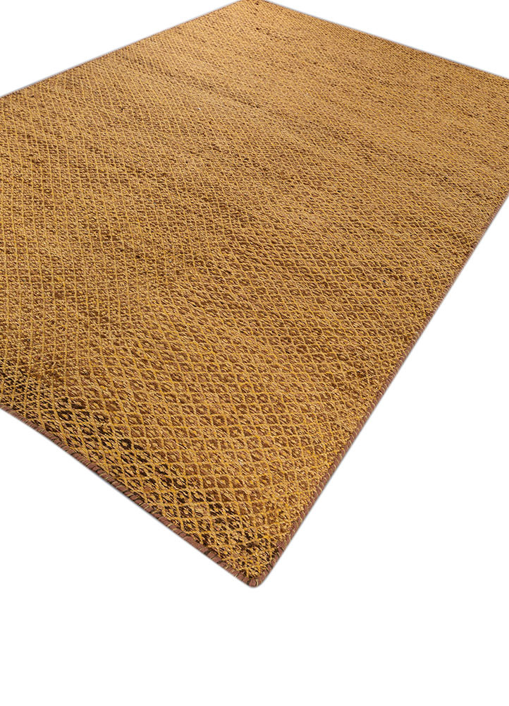abrash red and orange wool and viscose flat weaves Rug - FoldShot abrash red and orange wool and viscose flat weaves Rug - FoldShot