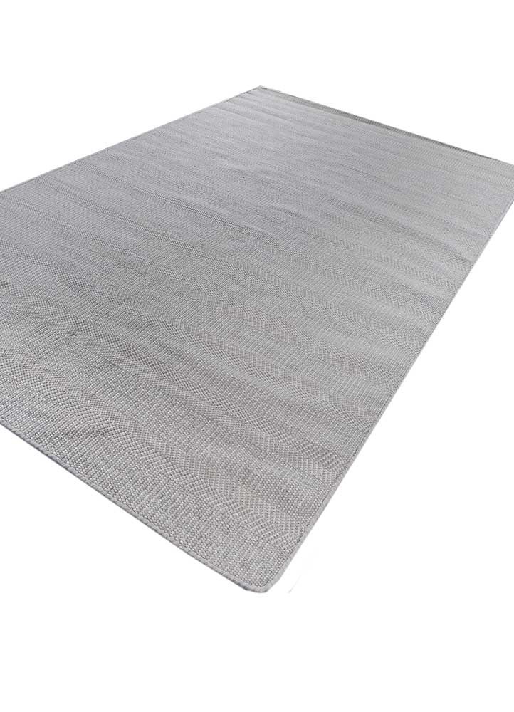 abrash grey and black wool and viscose flat weaves Rug - FoldShot