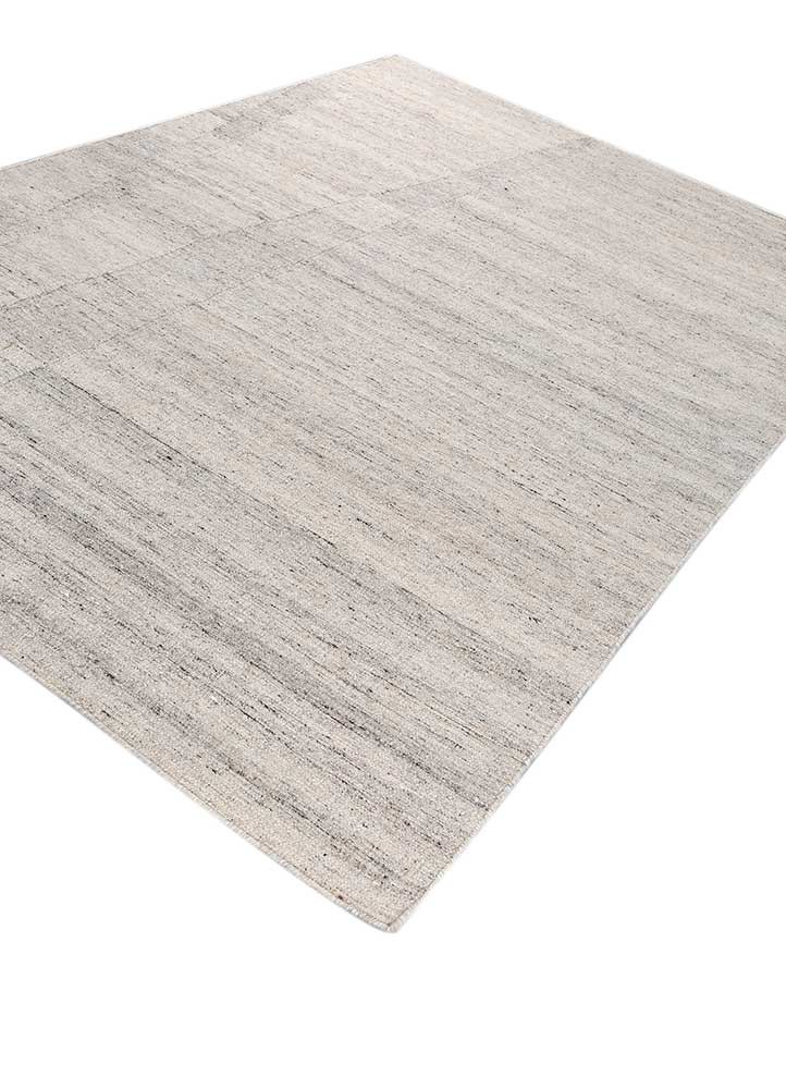 abrash beige and brown wool and viscose flat weaves Rug - FoldShot abrash beige and brown wool and viscose flat weaves Rug - FoldShot