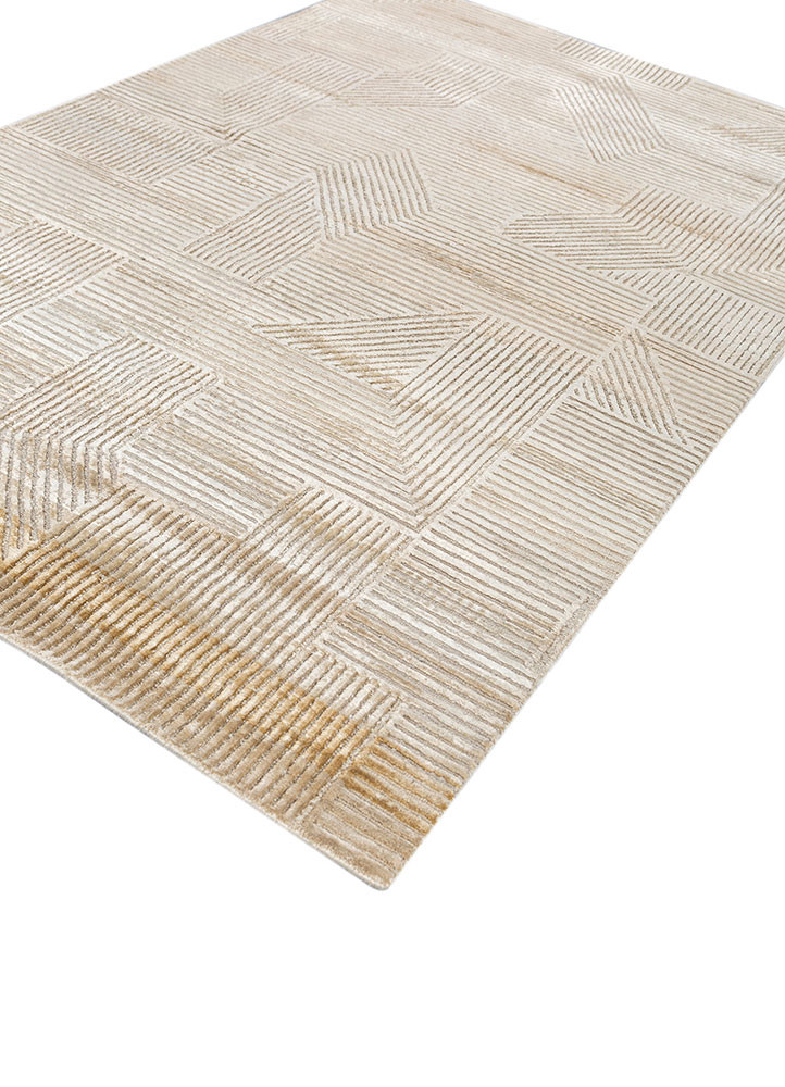 azalea gold wool and bamboo silk hand knotted Rug - FoldShot azalea gold wool and bamboo silk hand knotted Rug - FoldShot