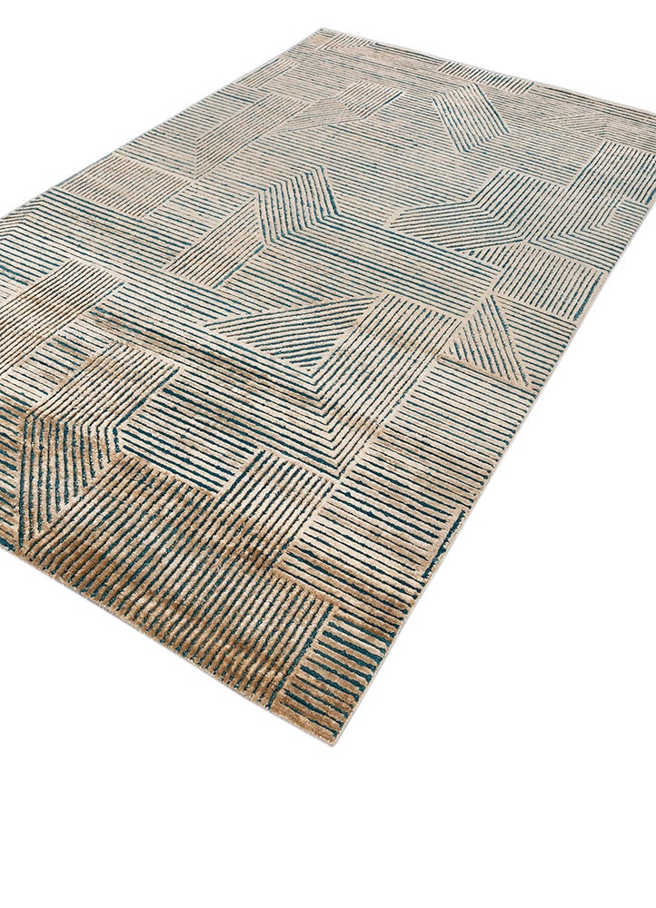 azalea gold wool and bamboo silk hand knotted Rug - FoldShot azalea gold wool and bamboo silk hand knotted Rug - FoldShot
