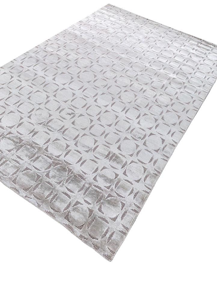 azalea grey and black wool and bamboo silk hand knotted Rug - FoldShot azalea grey and black wool and bamboo silk hand knotted Rug - FoldShot