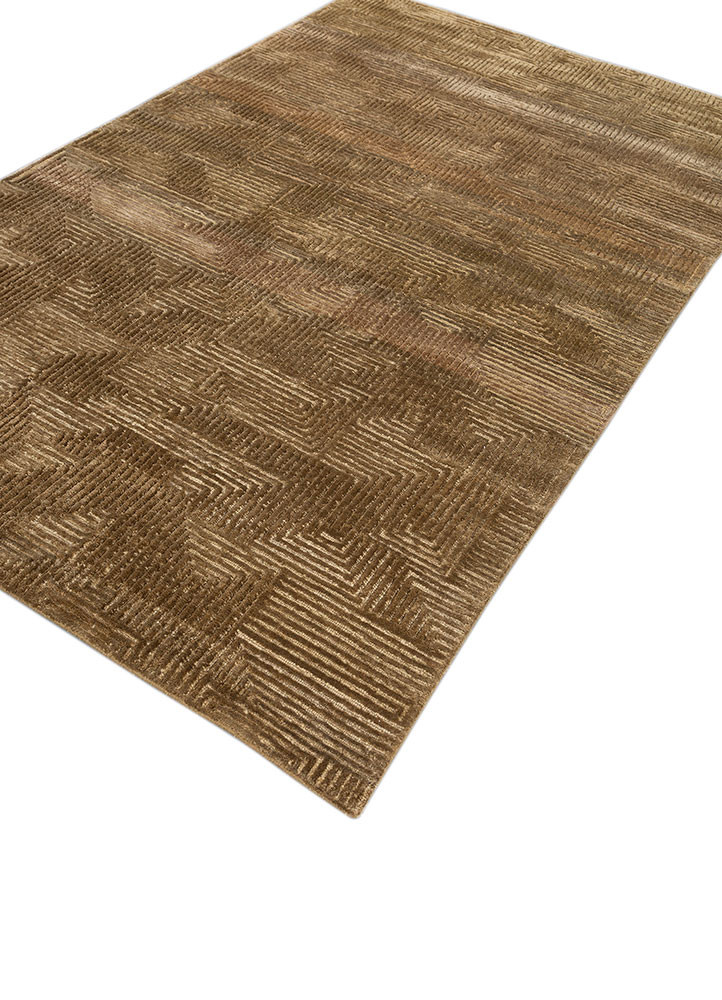 azalea gold wool and bamboo silk hand knotted Rug - FoldShot azalea gold wool and bamboo silk hand knotted Rug - FoldShot