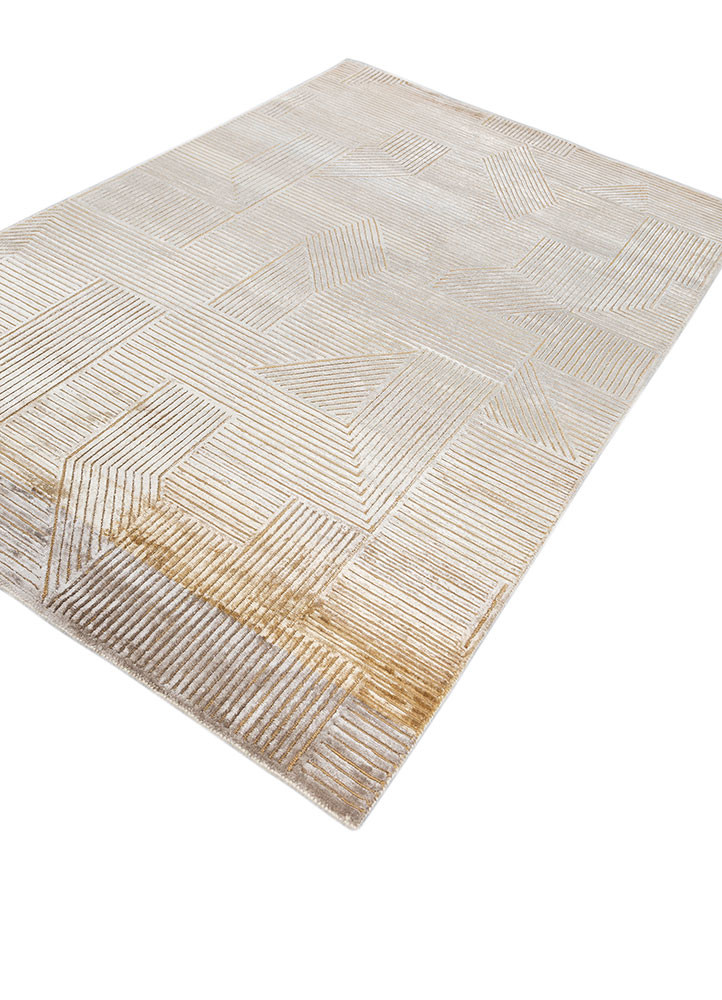 azalea gold wool and bamboo silk hand knotted Rug - FoldShot azalea gold wool and bamboo silk hand knotted Rug - FoldShot