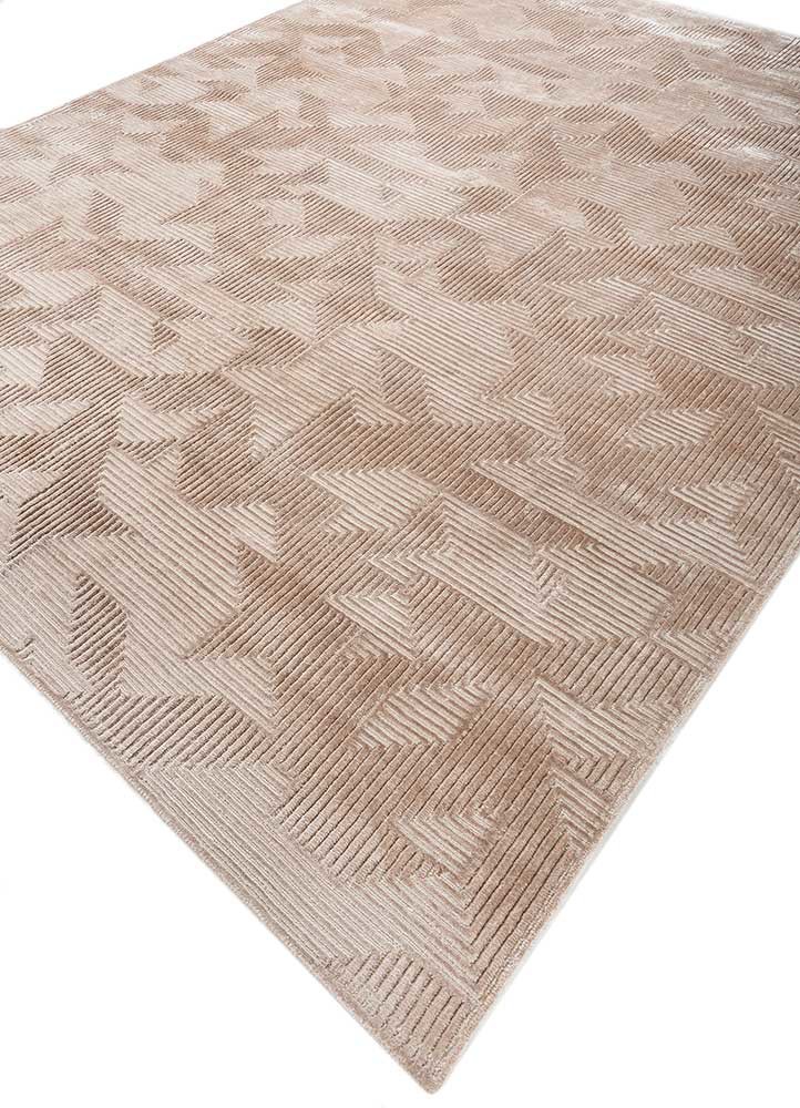 azalea ivory wool and bamboo silk hand knotted Rug - FoldShot azalea ivory wool and bamboo silk hand knotted Rug - FoldShot