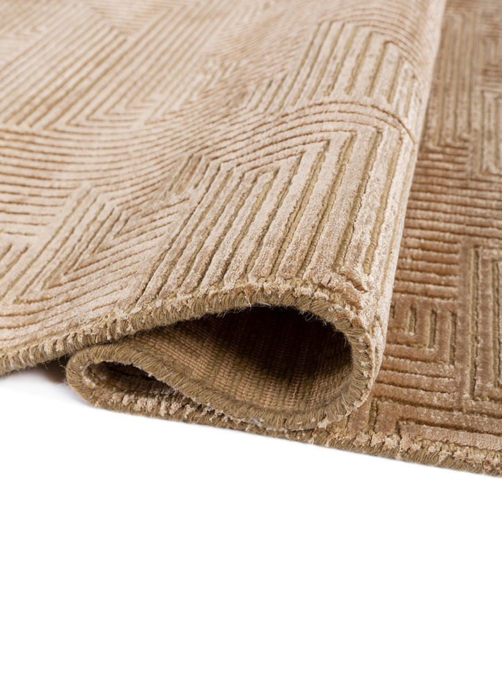 azalea gold wool and bamboo silk hand knotted Rug - FoldShot azalea gold wool and bamboo silk hand knotted Rug - FoldShot