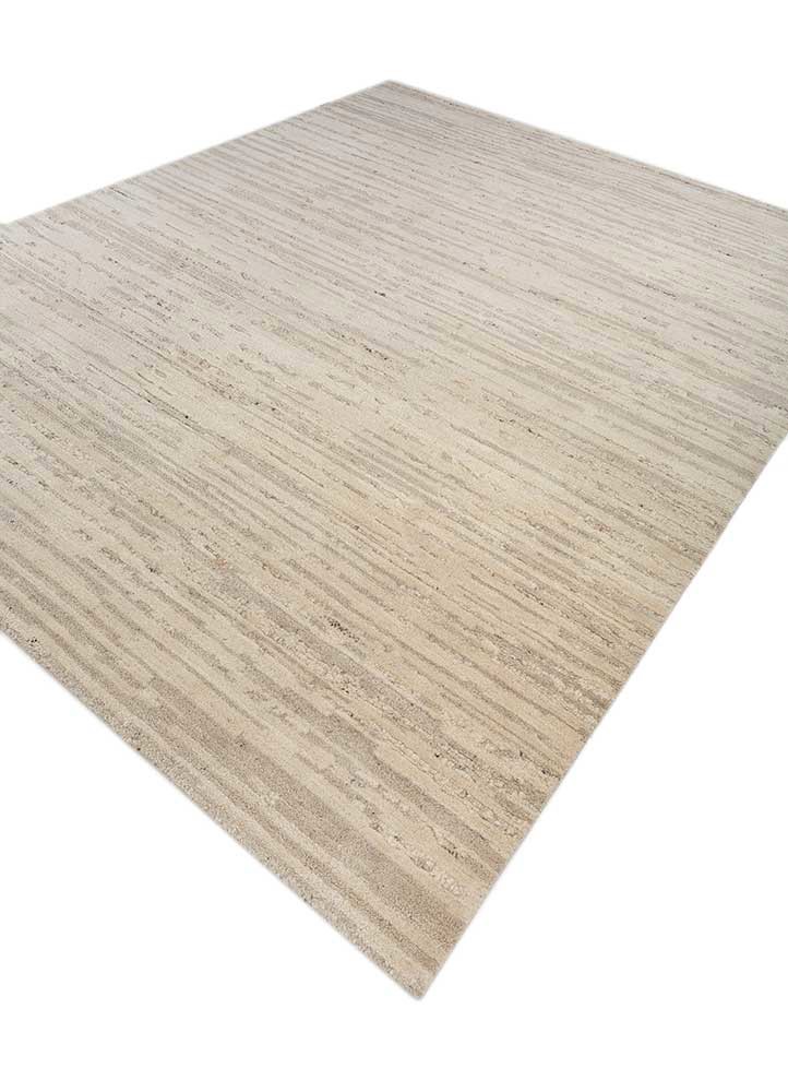 aprezo ivory wool hand knotted Rug - FoldShot aprezo ivory wool hand knotted Rug - FoldShot