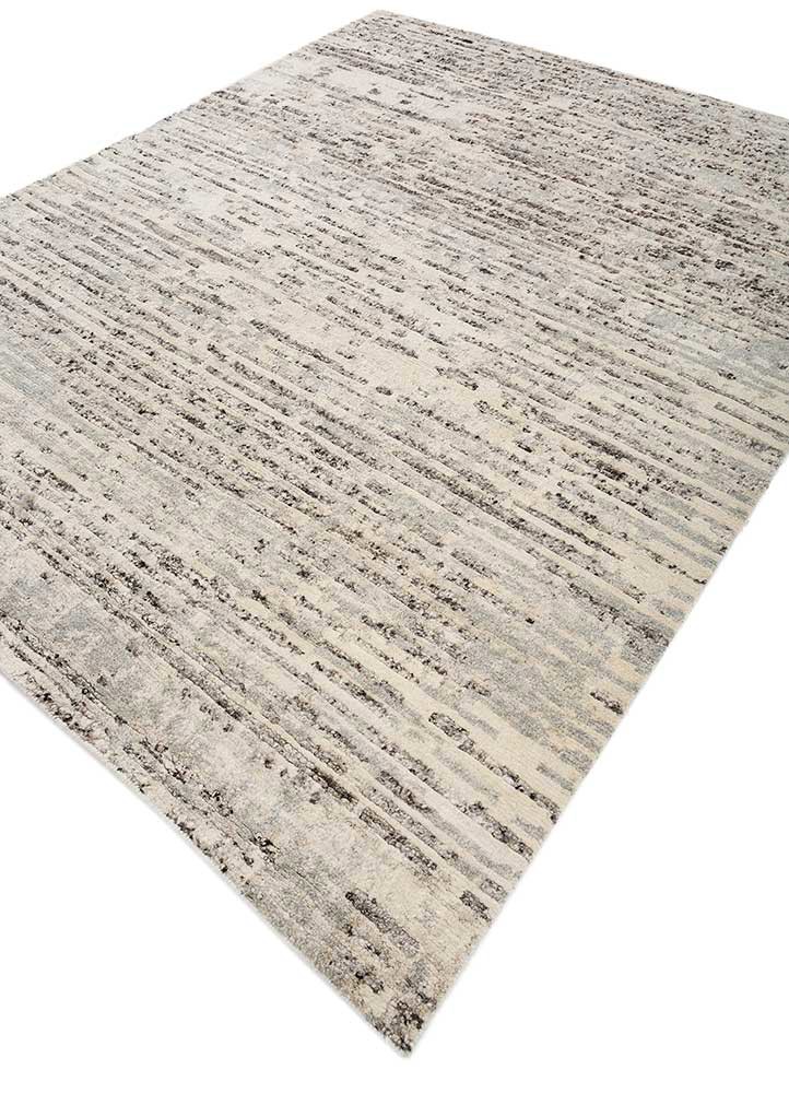 manifest grey and black wool hand knotted Rug - FoldShot manifest grey and black wool hand knotted Rug - FoldShot