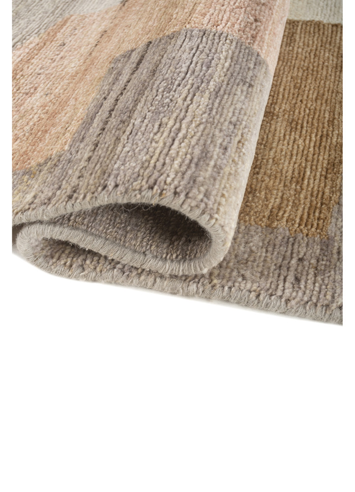 blythe ivory wool hand knotted Rug - FoldShot