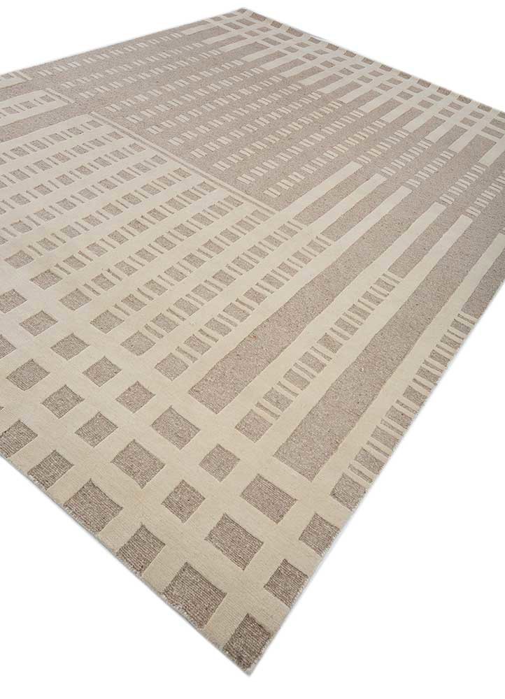 manifest beige and brown wool hand knotted Rug - FoldShot manifest beige and brown wool hand knotted Rug - FoldShot