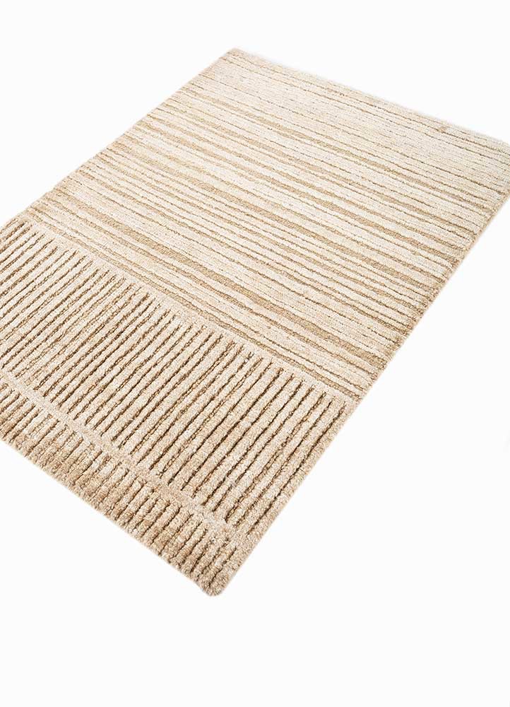 azalea beige and brown wool and silk hand knotted Rug - FoldShot azalea beige and brown wool and silk hand knotted Rug - FoldShot
