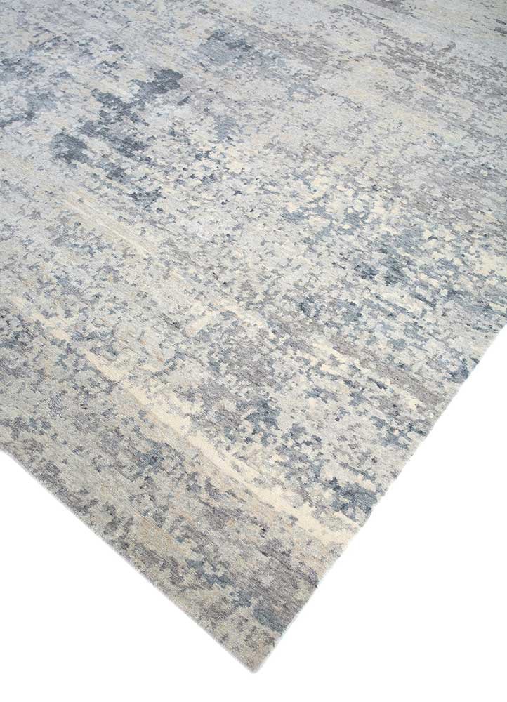 entropy grey and black wool hand knotted Rug - FoldShot entropy grey and black wool hand knotted Rug - FoldShot