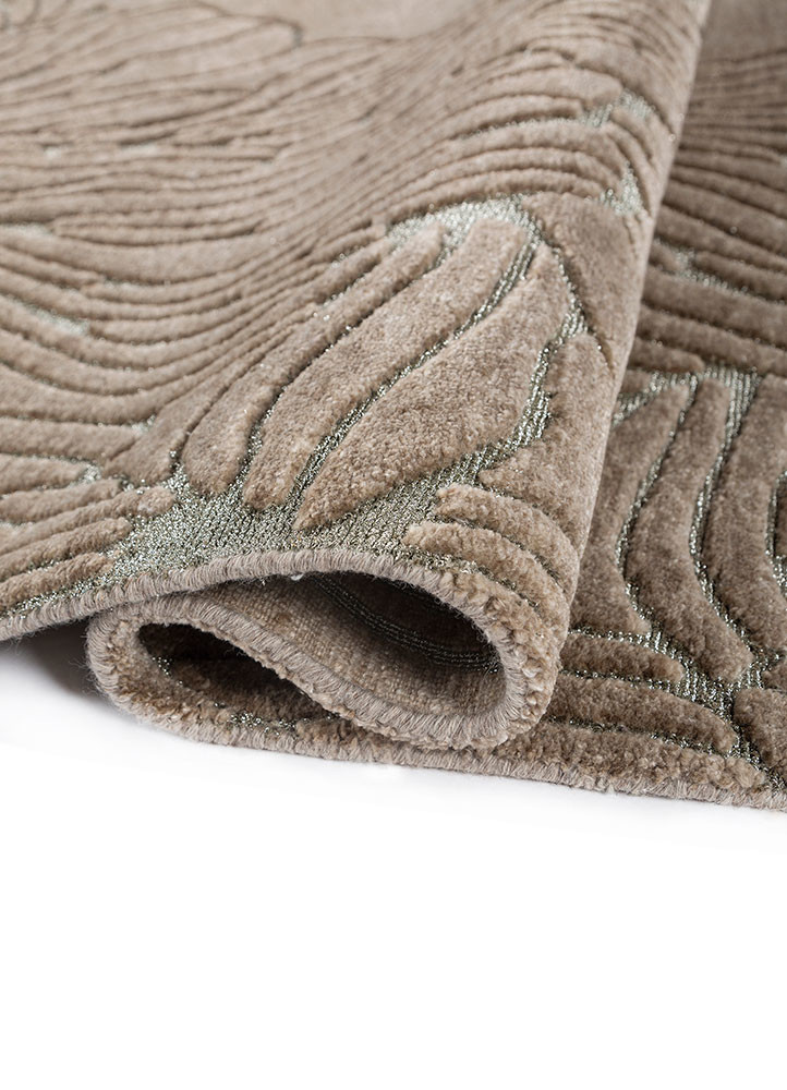 azalea beige and brown wool hand knotted Rug - FoldShot azalea beige and brown wool hand knotted Rug - FoldShot