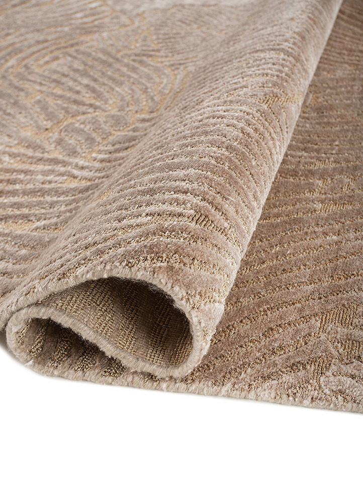 azalea beige and brown wool hand knotted Rug - FoldShot azalea beige and brown wool hand knotted Rug - FoldShot