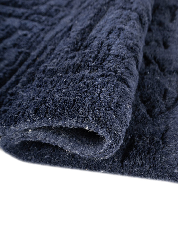 aprezo blue acrylic hand knotted Rug - FoldShot aprezo blue acrylic hand knotted Rug - FoldShot
