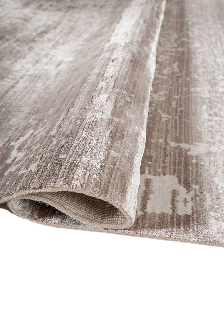 entropy ivory bamboo silk hand knotted Rug - FoldShot entropy ivory bamboo silk hand knotted Rug - FoldShot