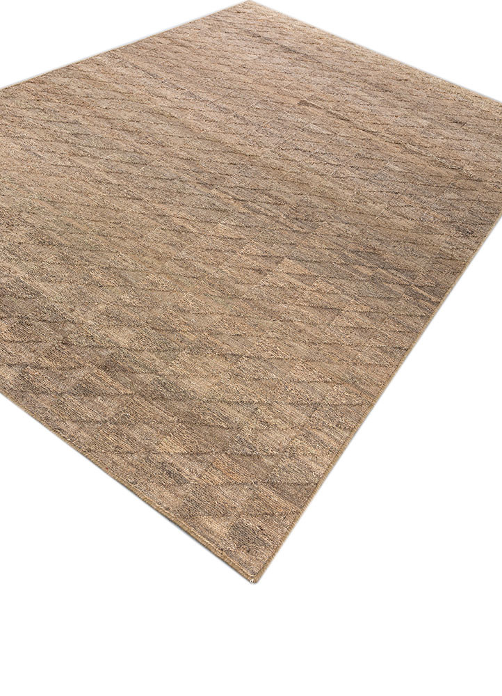 nomadic threads beige and brown jute and hemp hand knotted Rug - FoldShot nomadic threads beige and brown jute and hemp hand knotted Rug - FoldShot