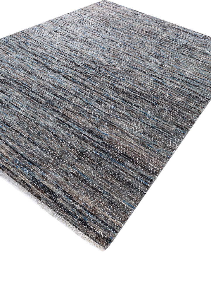 aprezo blue polyester hand knotted Rug - FoldShot aprezo blue polyester hand knotted Rug - FoldShot
