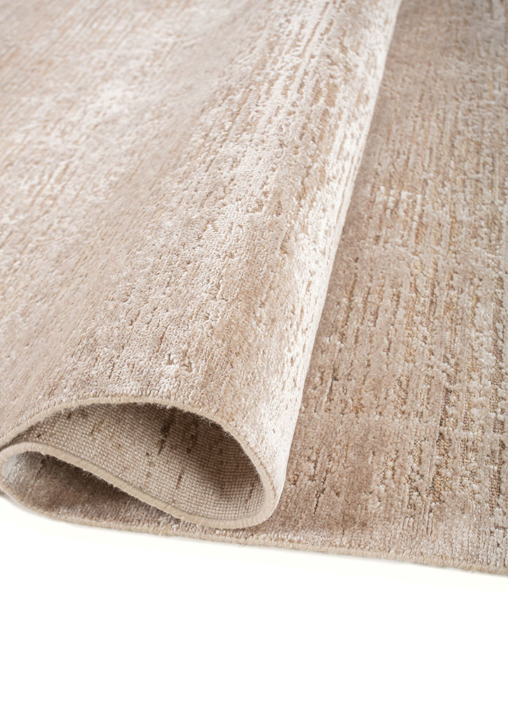 entropy ivory wool and bamboo silk hand knotted Rug - FoldShot entropy ivory wool and bamboo silk hand knotted Rug - FoldShot