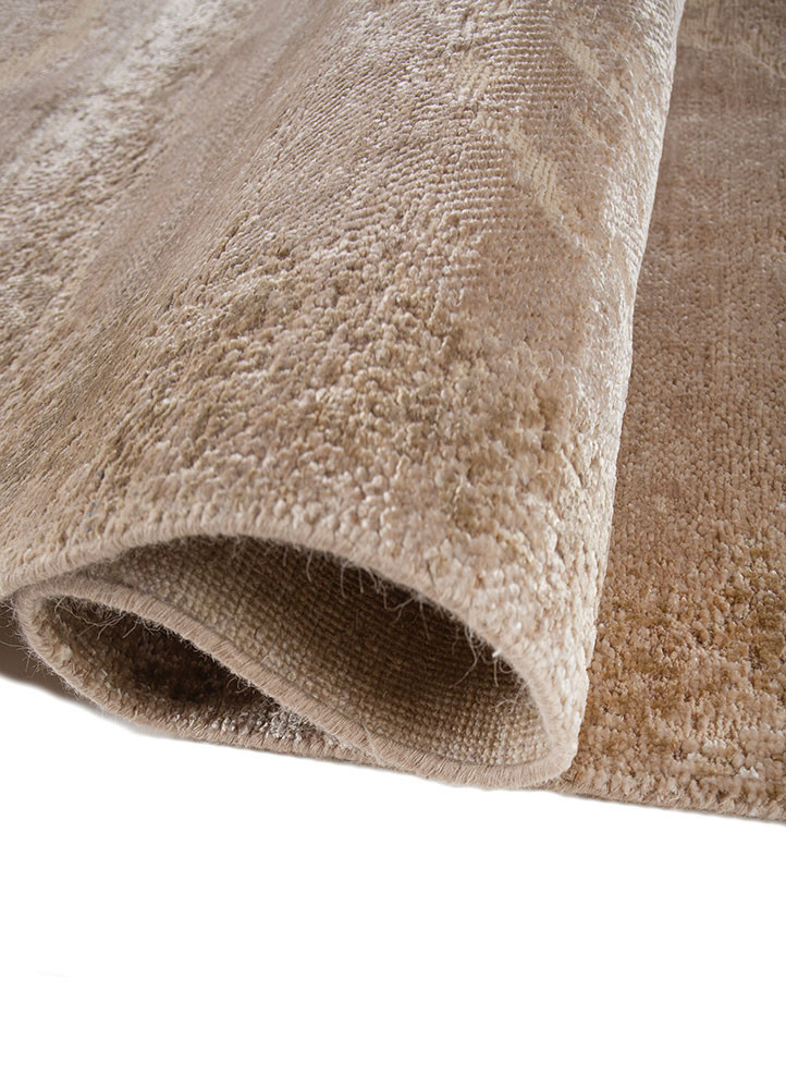 entropy ivory wool and bamboo silk hand knotted Rug - FoldShot entropy ivory wool and bamboo silk hand knotted Rug - FoldShot