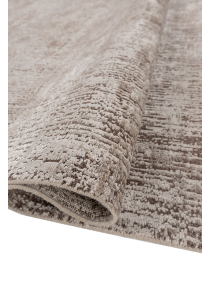 entropy ivory wool and bamboo silk hand knotted Rug - FoldShot entropy ivory wool and bamboo silk hand knotted Rug - FoldShot