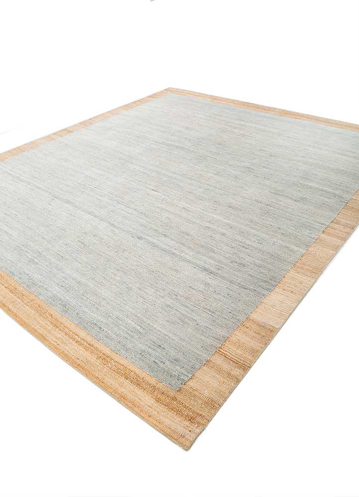 hula blue wool hand knotted Rug - FoldShot
