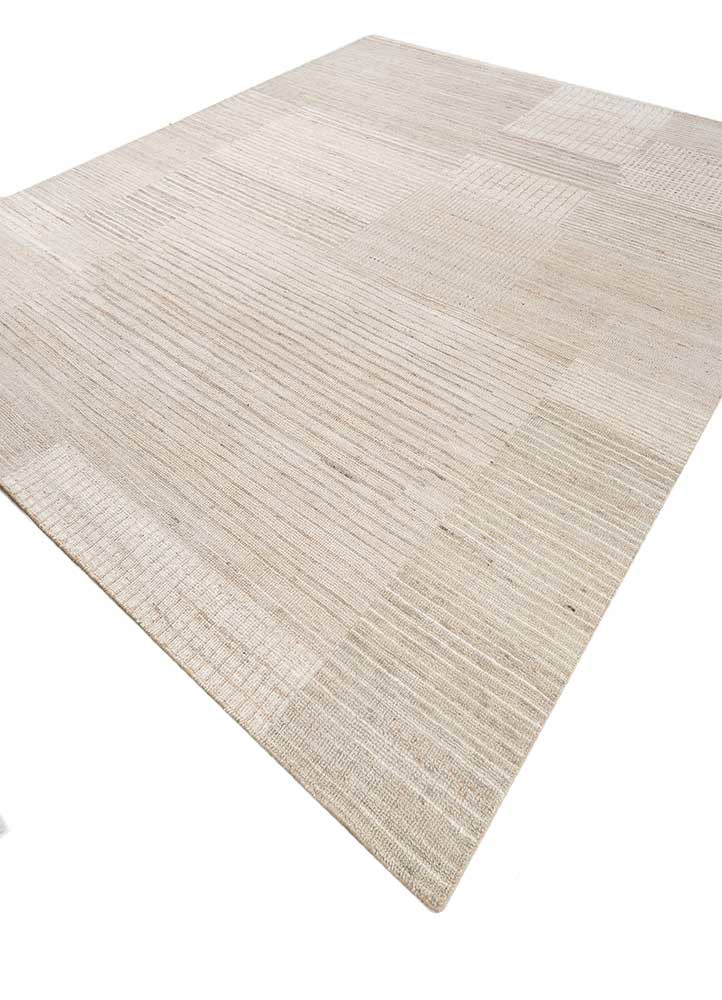 blythe ivory wool hand knotted Rug - FoldShot