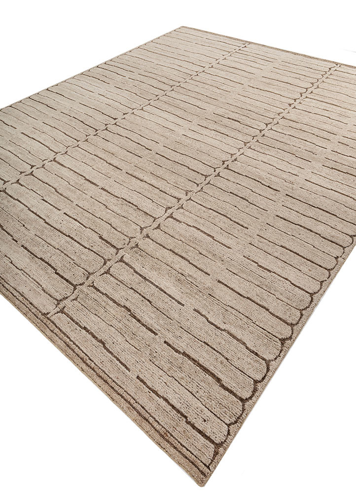 aprezo gold wool hand knotted Rug - FoldShot