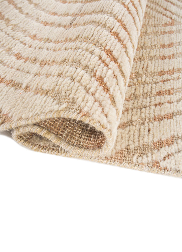 aprezo ivory wool hand knotted Rug - FoldShot aprezo ivory wool hand knotted Rug - FoldShot