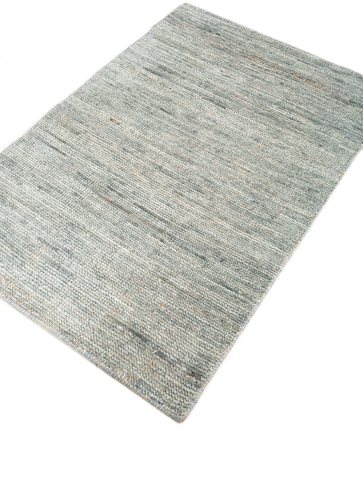 aprezo blue wool hand knotted Rug - FoldShot aprezo blue wool hand knotted Rug - FoldShot
