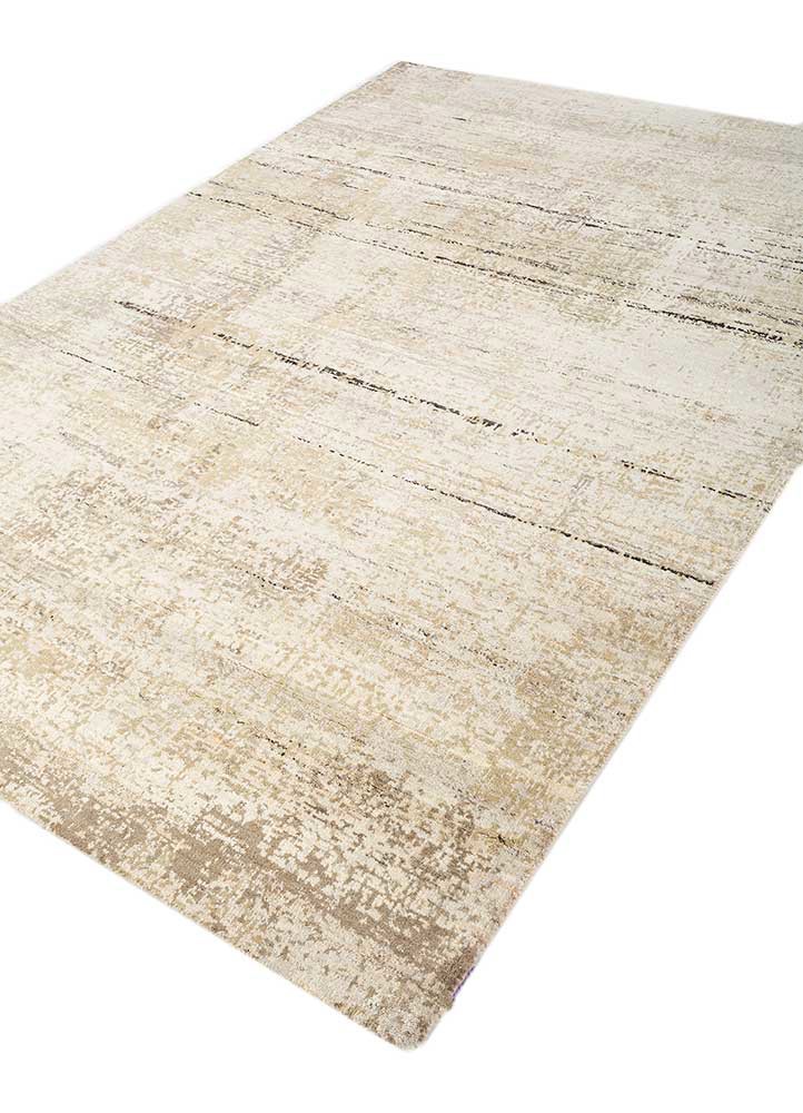 uvenuti ivory wool hand knotted Rug - FoldShot