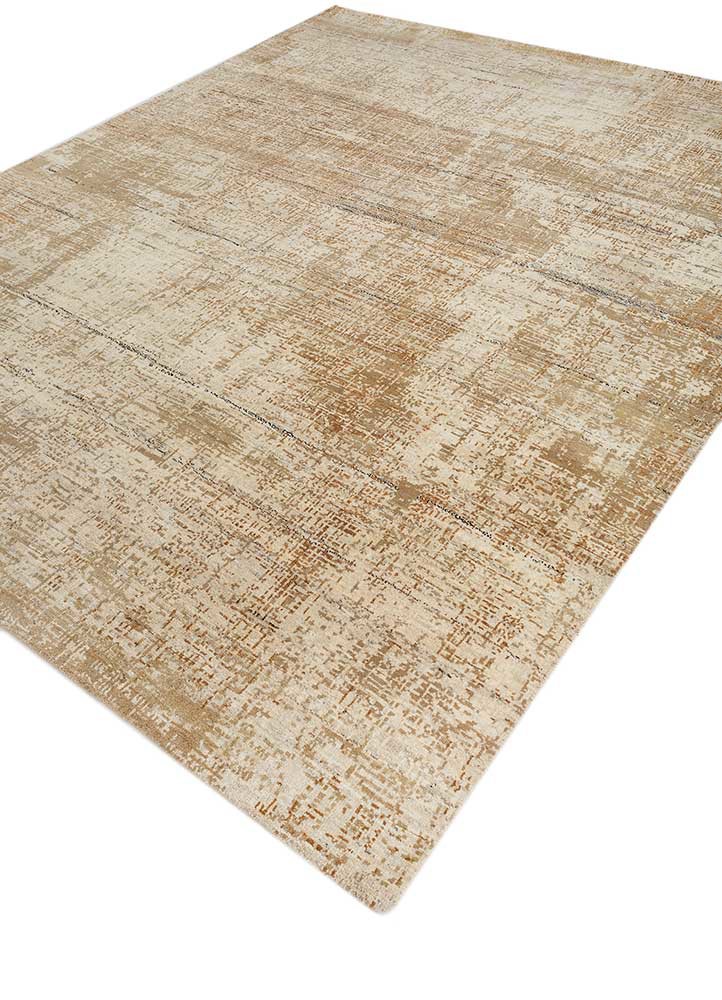 uvenuti ivory wool hand knotted Rug - FoldShot uvenuti ivory wool hand knotted Rug - FoldShot