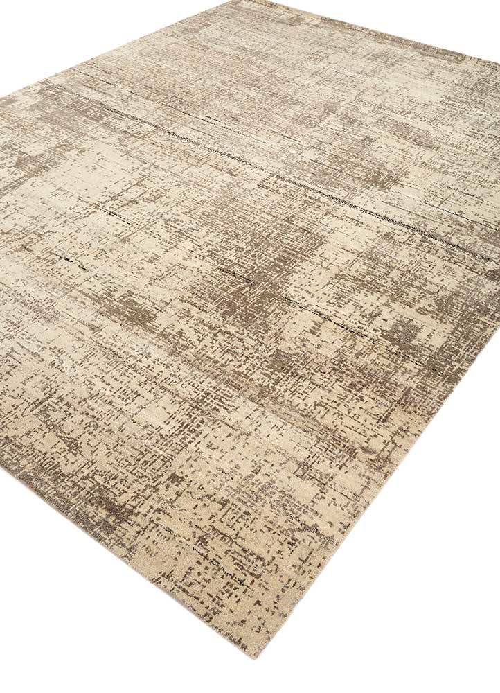 uvenuti ivory wool hand knotted Rug - FoldShot