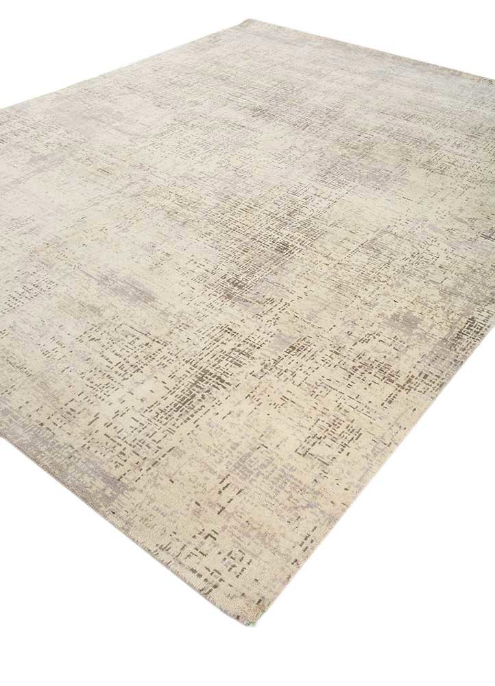 uvenuti ivory wool hand knotted Rug - FoldShot