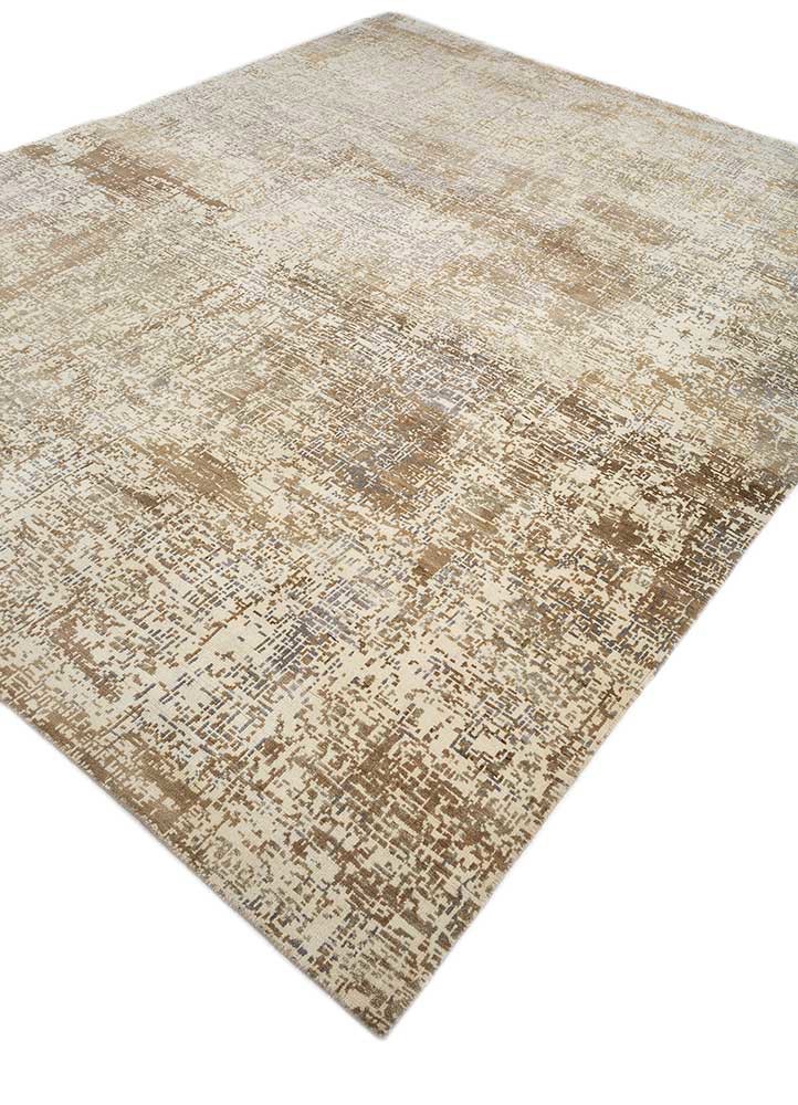 uvenuti ivory wool hand knotted Rug - FoldShot