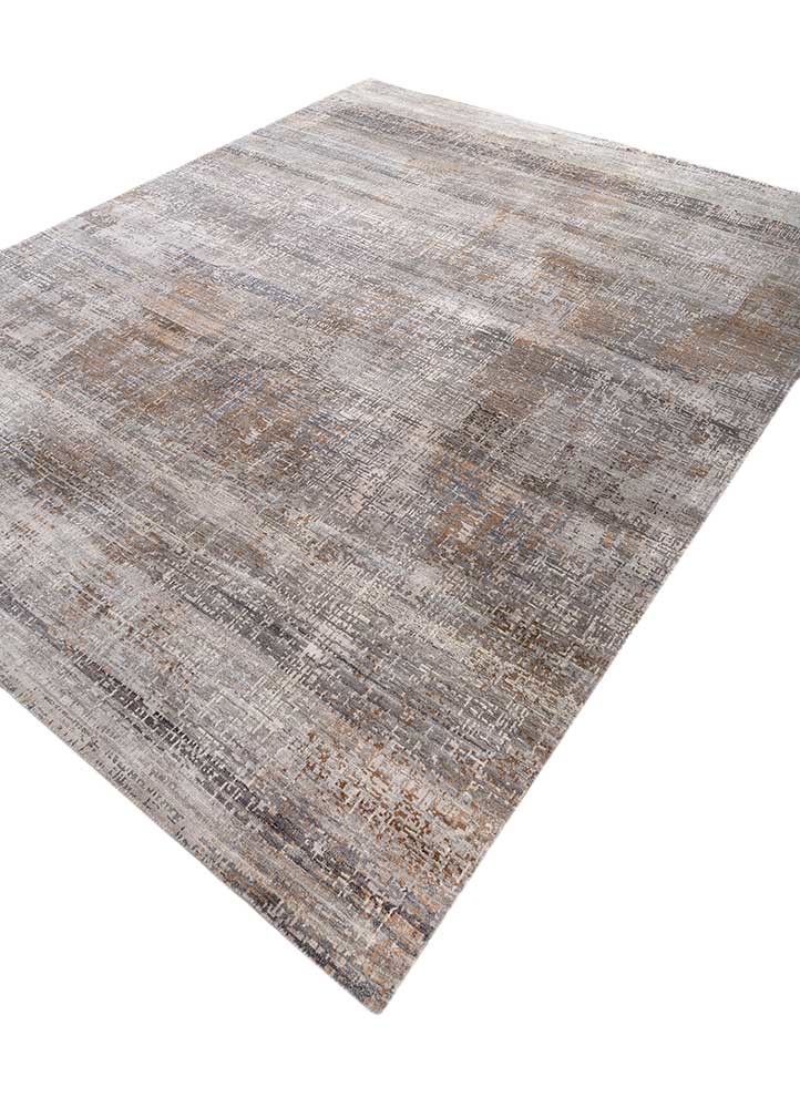 uvenuti grey and black wool hand knotted Rug - FoldShot uvenuti grey and black wool hand knotted Rug - FoldShot
