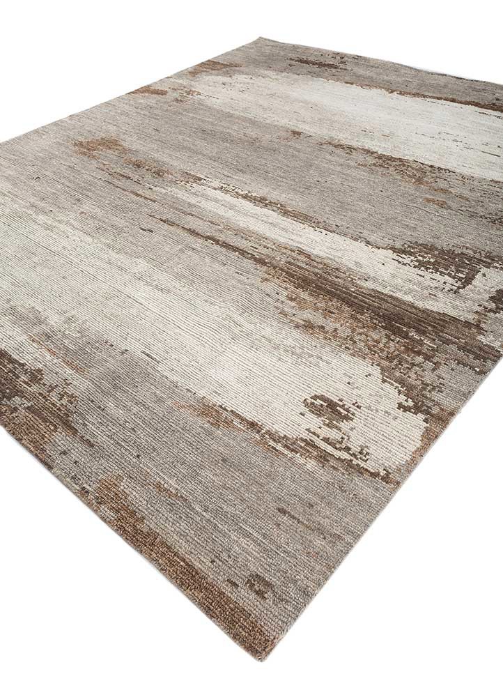 entropy grey and black wool hand knotted Rug - FoldShot entropy grey and black wool hand knotted Rug - FoldShot