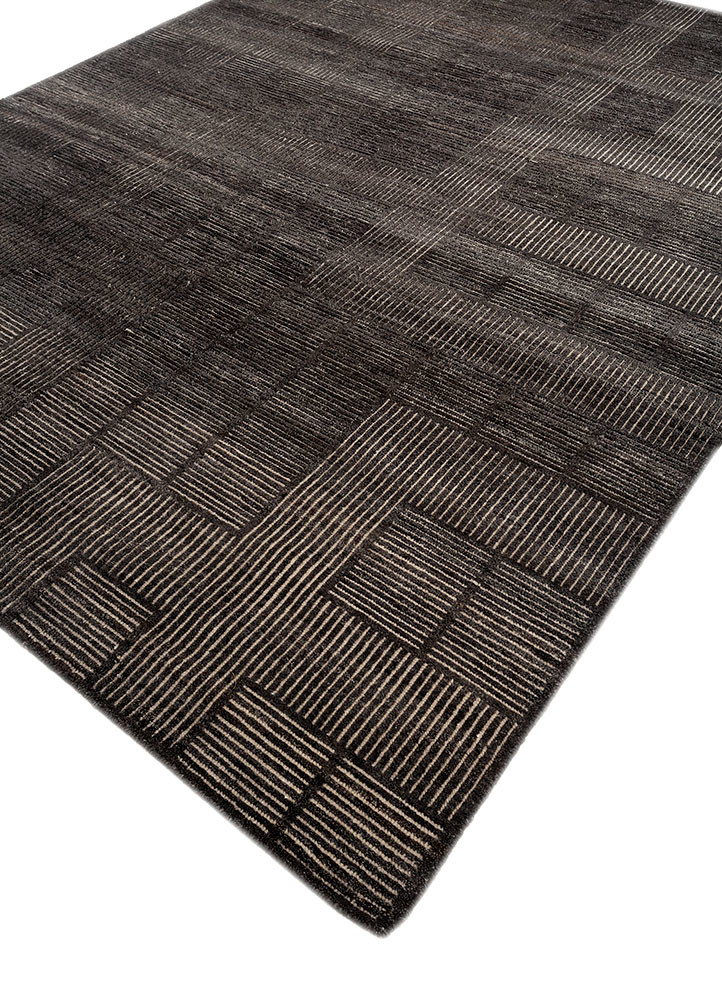 azalea blue wool hand knotted Rug - FoldShot