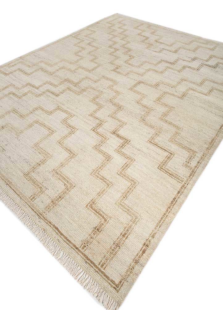 thyme gold wool hand knotted Rug - FoldShot