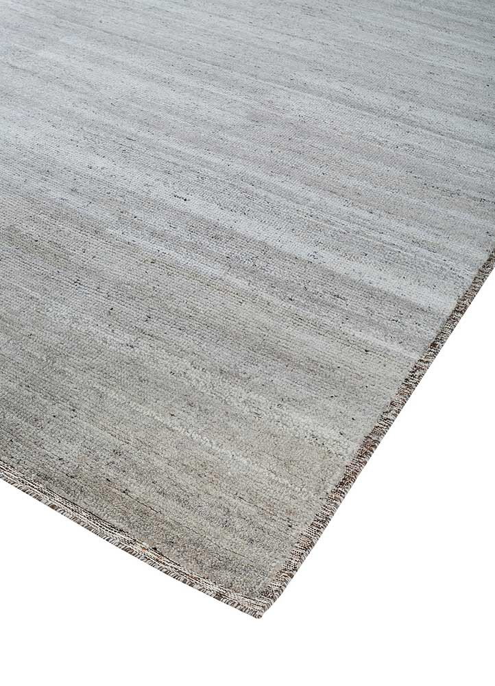 manifest grey and black wool hand knotted Rug - FoldShot