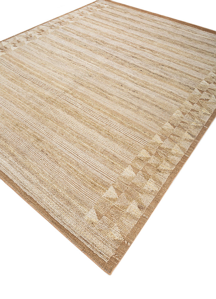 manifest ivory wool hand knotted Rug - FoldShot