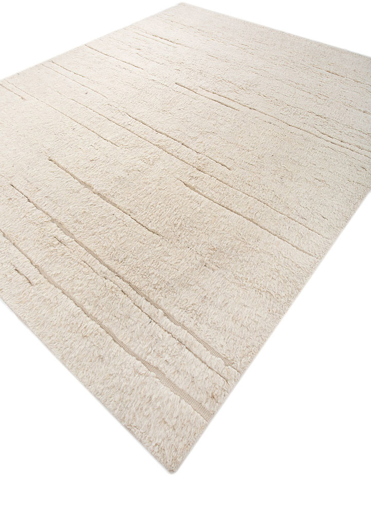 zuri ivory wool hand knotted Rug - FoldShot zuri ivory wool hand knotted Rug - FoldShot