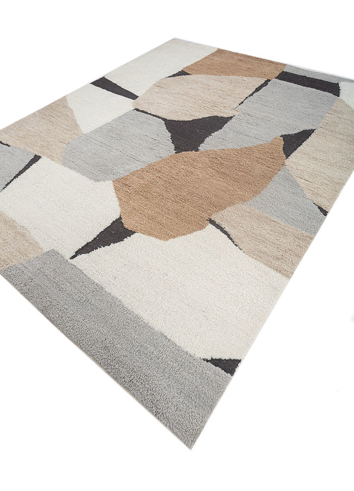 zuri blue wool hand knotted Rug - FoldShot zuri blue wool hand knotted Rug - FoldShot