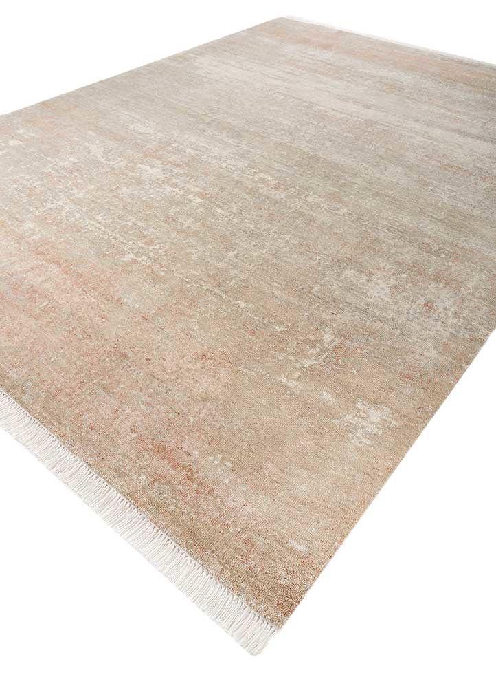 entropy ivory wool hand knotted Rug - FoldShot