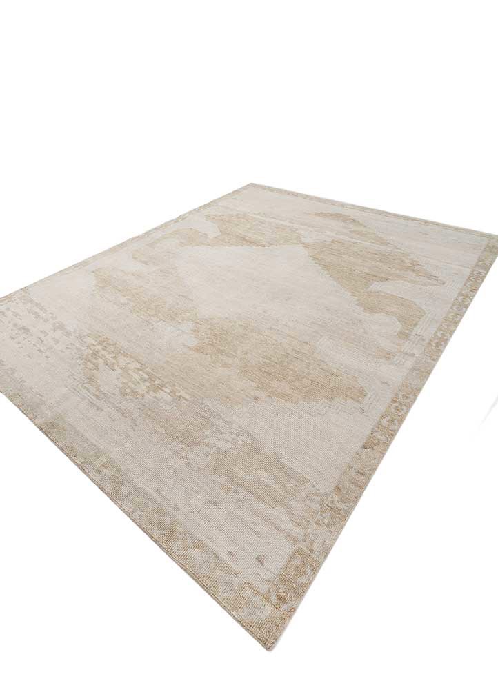 thyme grey and black wool hand knotted Rug - FoldShot