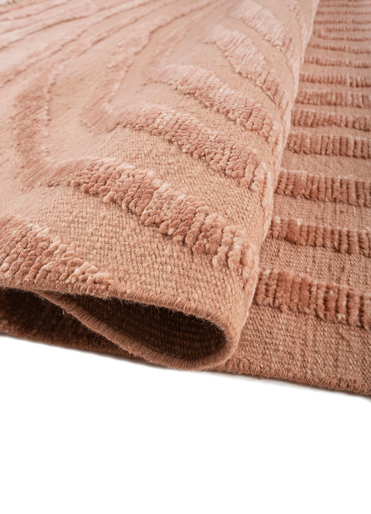 zuri red and orange wool hand knotted Rug - FoldShot zuri red and orange wool hand knotted Rug - FoldShot