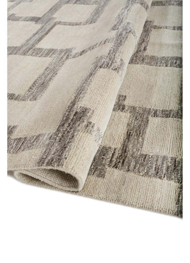 blythe grey and black wool hand knotted Rug - FoldShot blythe grey and black wool hand knotted Rug - FoldShot
